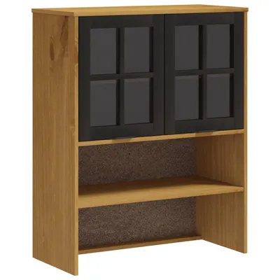 Produktbild von Aufsatz für Highboard mit Glastüren FLAM Massivholz Kiefer