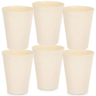 Produktbild von Orion 8592381222291 Becher Plastik 300ml Cremefarben 6er Set