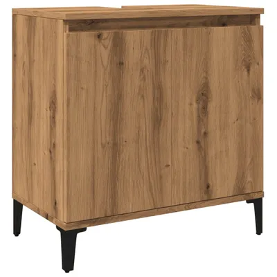 Produktbild von Waschbeckenunterschrank Artisan-Eiche 58x33x60 cm Holzwerkstoff