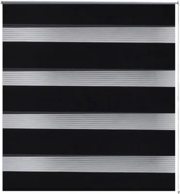Zdjęcie produktu dla Roleta Zebra 140,9x175 cm Szerokość materiału 136,7 cm czarna
