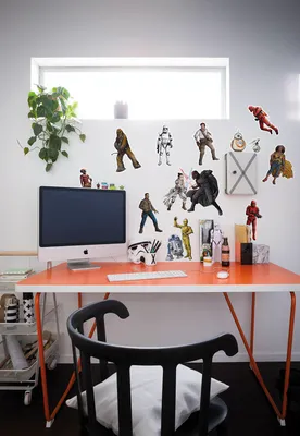 Produktbild von Star Wars Wandtattoo von Komar "Star Wars Heroes Villains" - Größe 50 x 70 cm