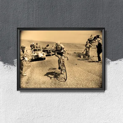 Produktbild von Poster - Canvas - Leinwand - 84,1 cm x 59,4 cm - Fotoposter - Leinwandkunst - Fotografie Tour de France
