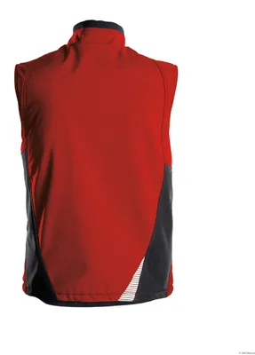Produktbild von DASSY Softshellweste FUSION Arbeitsweste Gr. 3XL rot/schwarz