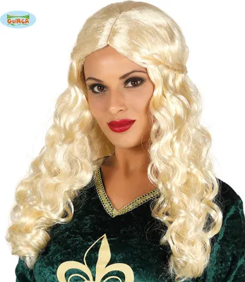 Produktbild von blonde Langhaar Perücke Zopf Popsängerin für Damen