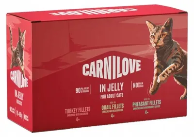 Image de CARNILOVE, pâtée pour chats, boîte de 12 portions de 85g