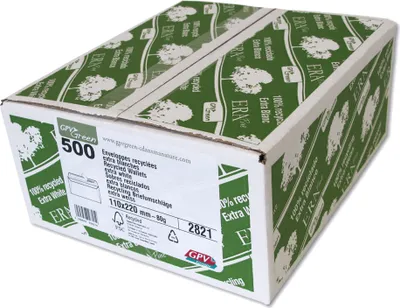 Produktbild von GPV Briefumschläge "ERAPure" DIN Lang 110 x 220 mm weiß