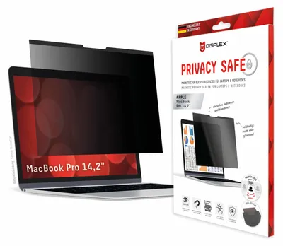 Image de Displex PRIVACY SAFE filtre de confidentialité magnétique à 2 voies pour MacBook Pro 14,2''