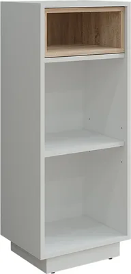 Image de Armoire midish Vicco Beatrice Blanc/Sonoma 38x93cm avec 3 compartiments, Model 54894