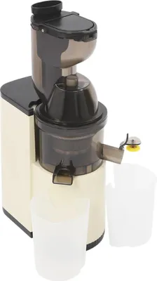 Image de Centrifugeuse pour fruits et légumes - Électrique - 800 W - jusqu'à 500 ml - 2 gobelets - Prise UE 220-240 V - Beige