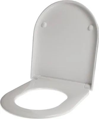 Immagine prodotto di Sedile WC in resina termoplastica - 43,5 x 35,6 cm - Bianco, per la ristrutturazione del bagno