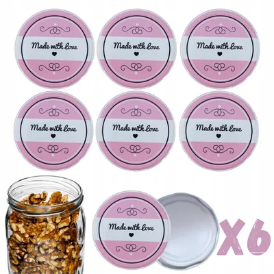 Produktbild von Wamar-Sosenka Deckel für Gläser 82mm 6 Stück Muster