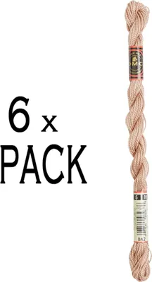 Obrázek produktu pro 6x DMC korálková příze tloušťky 5, 15 m, 115AR/5-842, VPE