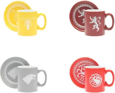 Produktbild von SD Toys Game of Thrones Espresso-Tassen Set Logos Collector's Edition SDTHBO27833