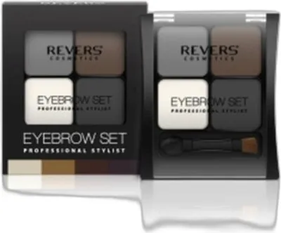 Zdjęcie produktu dla Cień Do Brwi Revers 4 Kolory Zestaw Do Stylizacji Brwi