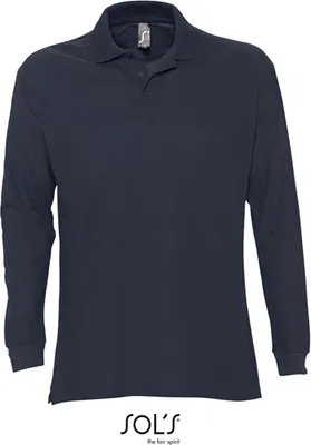 Immagine prodotto di SOLs 11328 | Polo uomo manica lunga Star - Colore: Navy - Taglia: XL