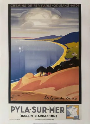 Produktbild von Pyla-sur-Mer - Arcachon - Poster, 50x70 cm