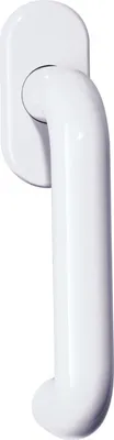 Produktbild von Hewi Fenstergriff 111FG.1 99 Vierkant 7mm vorsteh.Stift-Länge 35mm 90 Grad-Rastung reinweiß - 111FG.1 99
