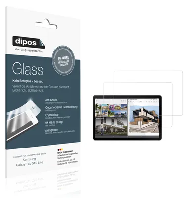 Image de 2x Protection ecrán pour Samsung Galaxy Tab S10 Lite Verre souple Film Protecteur 9H dipos