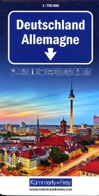 Produktbild von Kümmerly+Frey Strassenkarte Deutschland 1:750.000