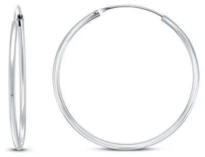 Immagine prodotto di Orecchini rotondi in argento senza tempo EA020 - Diametro: 6 cm