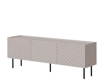 Produktbild von MIRJAN24 TV-Lowboard Lucca 165 3D, TV-Schranke, RTV Schrank mit drei Drehtüren, Wohnzimmer (Farbe: Cashmere)