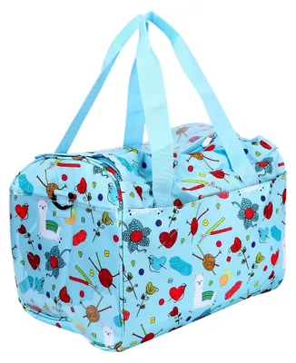 Produktbild von Wollaufbewahrungstasche aus Oxford mit Reißverschluss für Strick- und Häkelnadeln