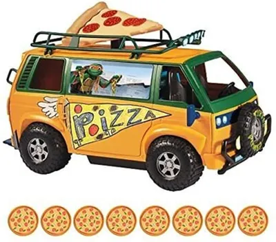 Produktbild von Teenage Mutant Ninja Turtles: Mutant Mayhem Fahrzeug Pizzafire Van 20 cm