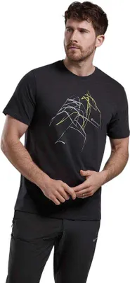 Produktbild von Montane Abstract Mountain Kurzarm-t-shirt Schwarz XL Mann Schwarz XL