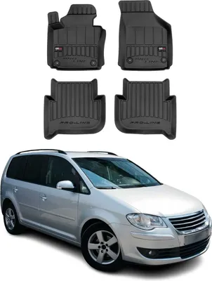 Produktbild von 2003-2010 VW Touran Fußmatten TPE Schwarz 4 tlg