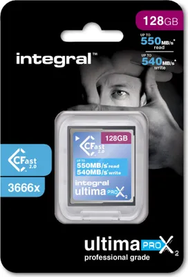 Produktbild von Integral INCFA128G-550/540, 128 GB, CFast, 550 MB/s, 540 MB/s