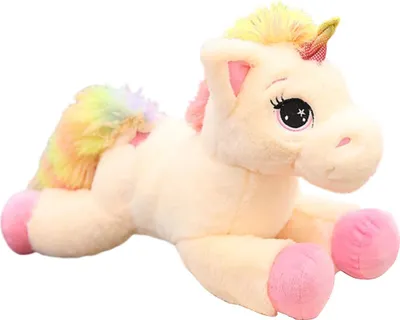 Produktbild von Niedliches Einhorn-Plüschtier, Regenbogen-Einhorn-Stofftierkissen, Valentinstags-Geburtstagsgeschenke für Jungen und Mädchen,