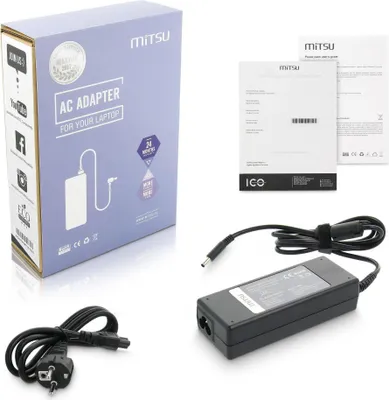 Zdjęcie produktu dla Zasilacz sieciowy Mitsu 19.5V 4.62A (4.5x3.0 pin) 90W do notebooka Dell