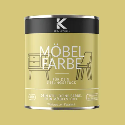 Produktbild von Kenzopaints 750ml Möbelfarbe Möbellack - Wildgras von Kapstadt