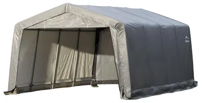 Produktbild von ShelterLogic Folien Zeltgarage Gerätehaus Grau 490x370x260 cm