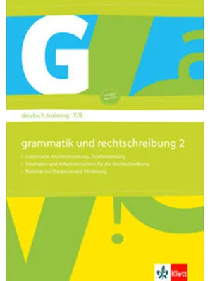 Produktbild von deutsch.training. Arbeitsheft Grammatik und Rechtschreibung 7./8. Klasse