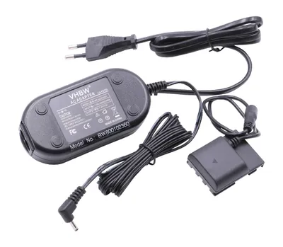 Produktbild von vhbw Netzteil Ersatz für Canon ACK-DC20 für Kamera, Digitalkamera, DSLR - Netzkabel + DC Kuppler, 2m