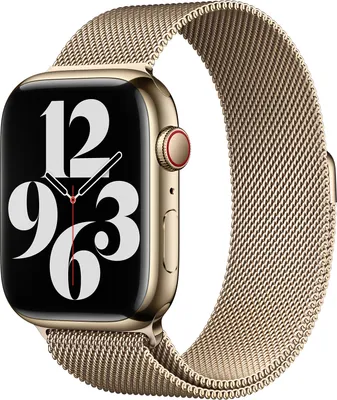 Produktbild von Apple Watch 42/44/45mm Milanaise Armband - Gold