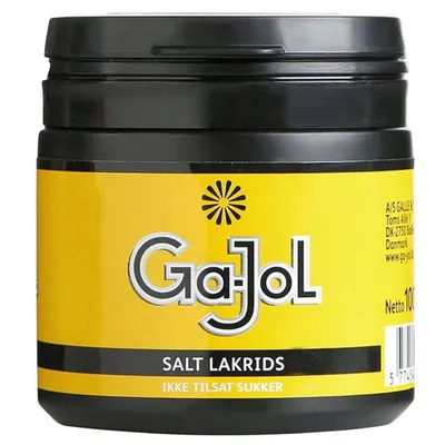 Produktbild von Ga-Jol Salt Lakrids gelb 100g Dose