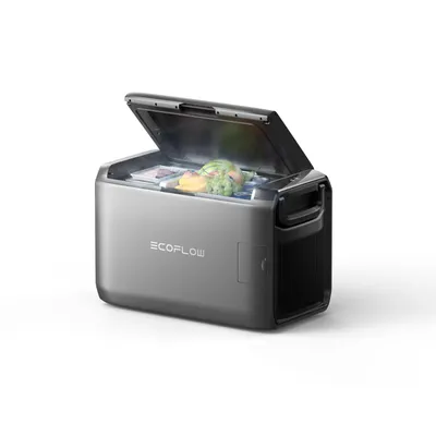Produktbild von EF ECOFLOW Tragbare Kühl- und Gefrierbox 45L mit zwei Zonen, 39 Stunder netzunabhängige Kühlung, Stromversorgung über Netz/Solar/Autofür Camping