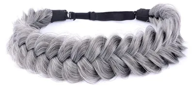 Imagen del producto de Diadema trenzada de pelo sintético, de estilo grueso