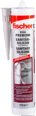 Produktbild von fischer Sanitärsilikon Sanitary Pro SI (DSSA), schwarz, 310 ml