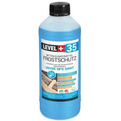 Produktbild von Frostschutz Plastifizierer 1L Beton-Zusatzmittel Level+ Betonverflüssiger L+35