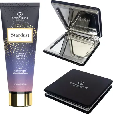 Produktbild von 7suns Stardust Bronzer Illuminating 250ml + Gratis Doppelspiegel