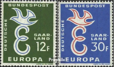 Produktbild von Briefmarken Saarland 1958 Mi 439-440 (kompl.Ausg.) FDC Europamarken
