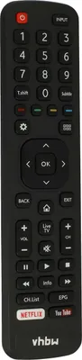 Produktbild von vhbw Fernbedienung kompatibel mit Hisense 32K3110W, 40K3110PW, 55K321UW, 50K3110PW, 50K321UW, 40K321UW Fernseher, TV - Ersatzfernbedienung