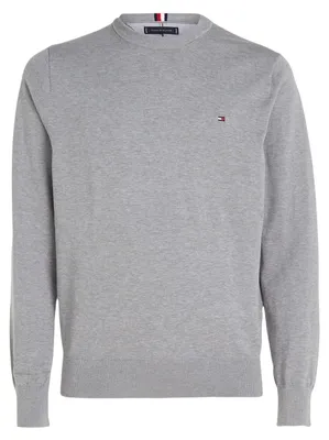Productafbeelding van Tommy Hilfiger - Trui voor heren, ronde hals, katoen, model GT24303 (maat L) (middelgrijs)