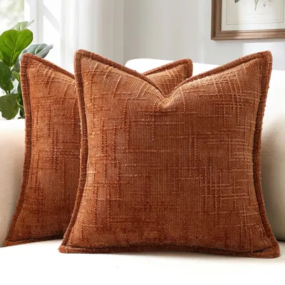 Immagine prodotto di Set di 2 federe decorative in chenille, 50x50 cm