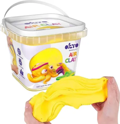 Obrázek produktu pro Zestaw lekkiej powietrznej ciastoliny zólty 910ml