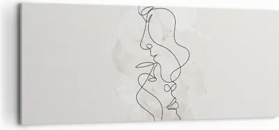 Produktbild von Bild auf Leinwand - Leinwandbild - Einteilig - Einzeilig Mann Frau - 120x50cm - Wand Bild - Wanddeko - Wandbilder - Leinwanddruck - Bilder - Wanddekoration - Leinwand bilder - Wandbild - AB120x50-4629