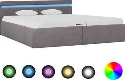 Image de Cadre de lit à rangement hydraulique sans matelas 160x200 cm
